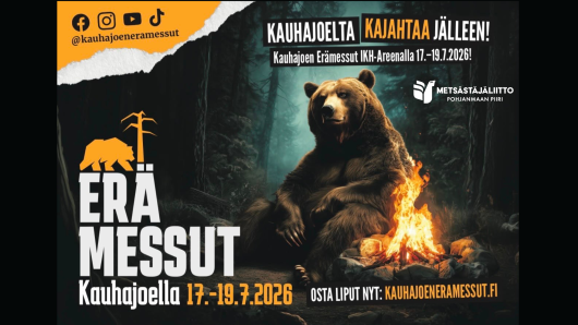 Kauhajoen erämessujen mainos.