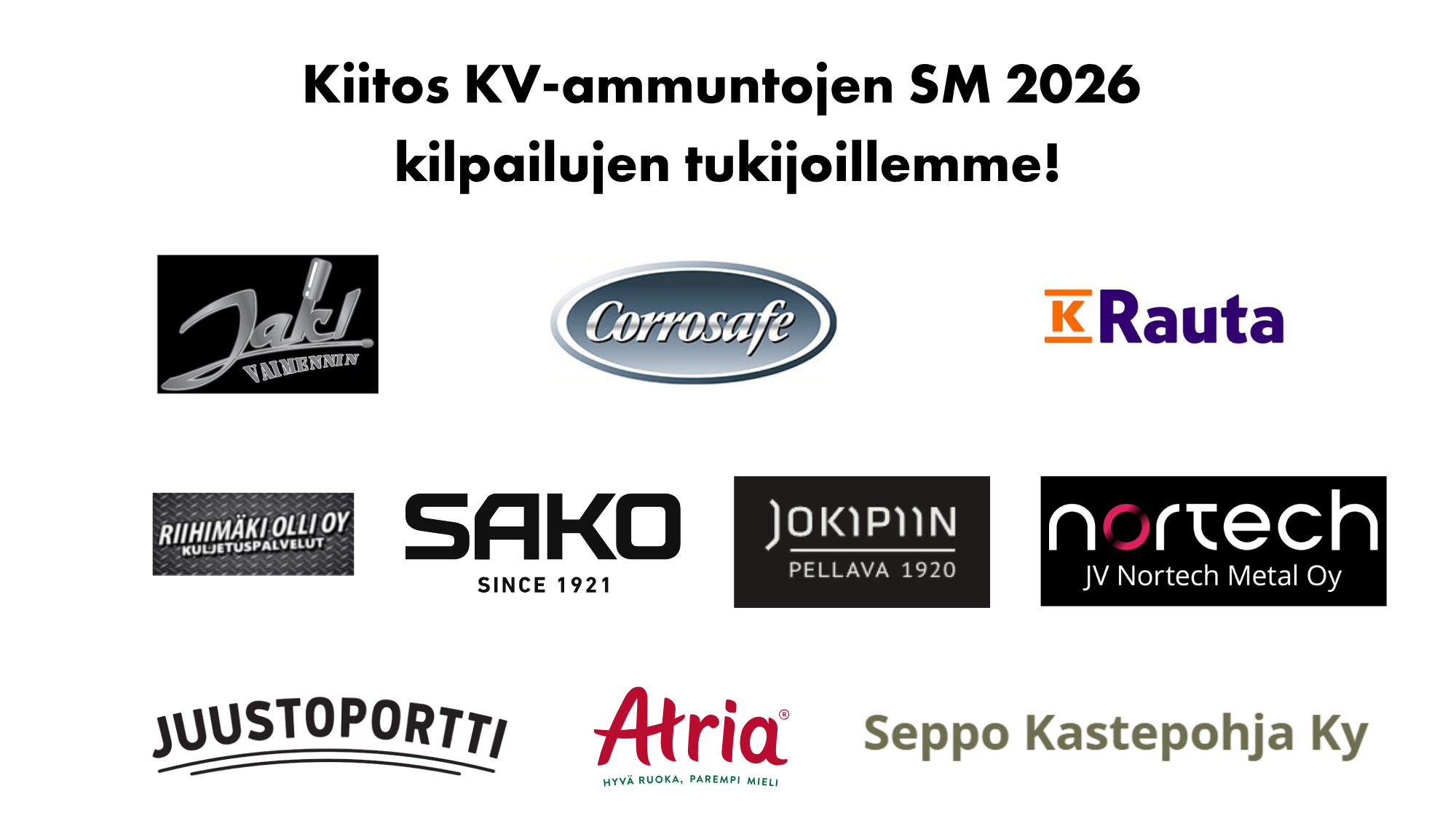 Kilpailun tukijoiden logot.