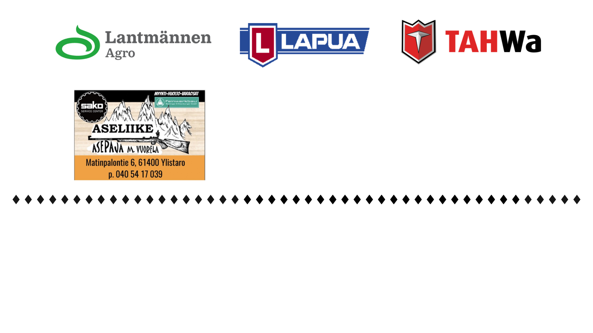 Kilpailun tukijoiden logot.